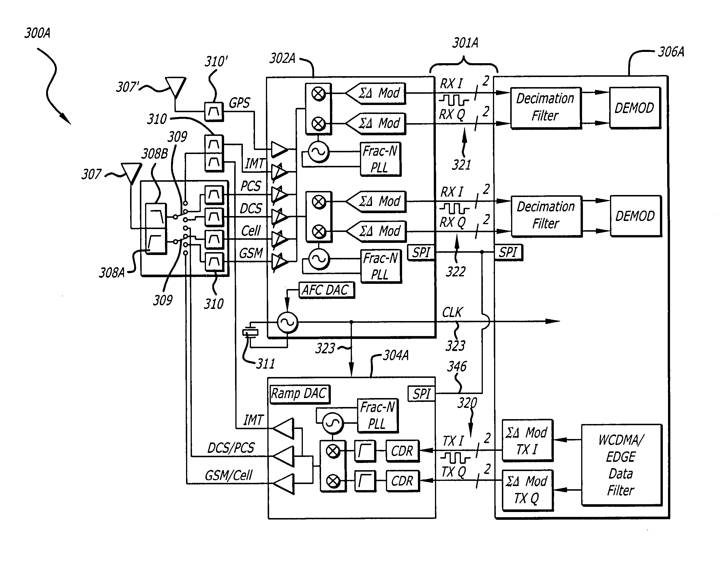 Serial digital interface for wireless network radios and baseband integrated circuits
