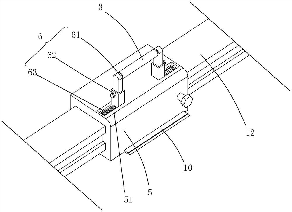 Auxiliary equipment for material distribution of precast slab and processing technology thereof