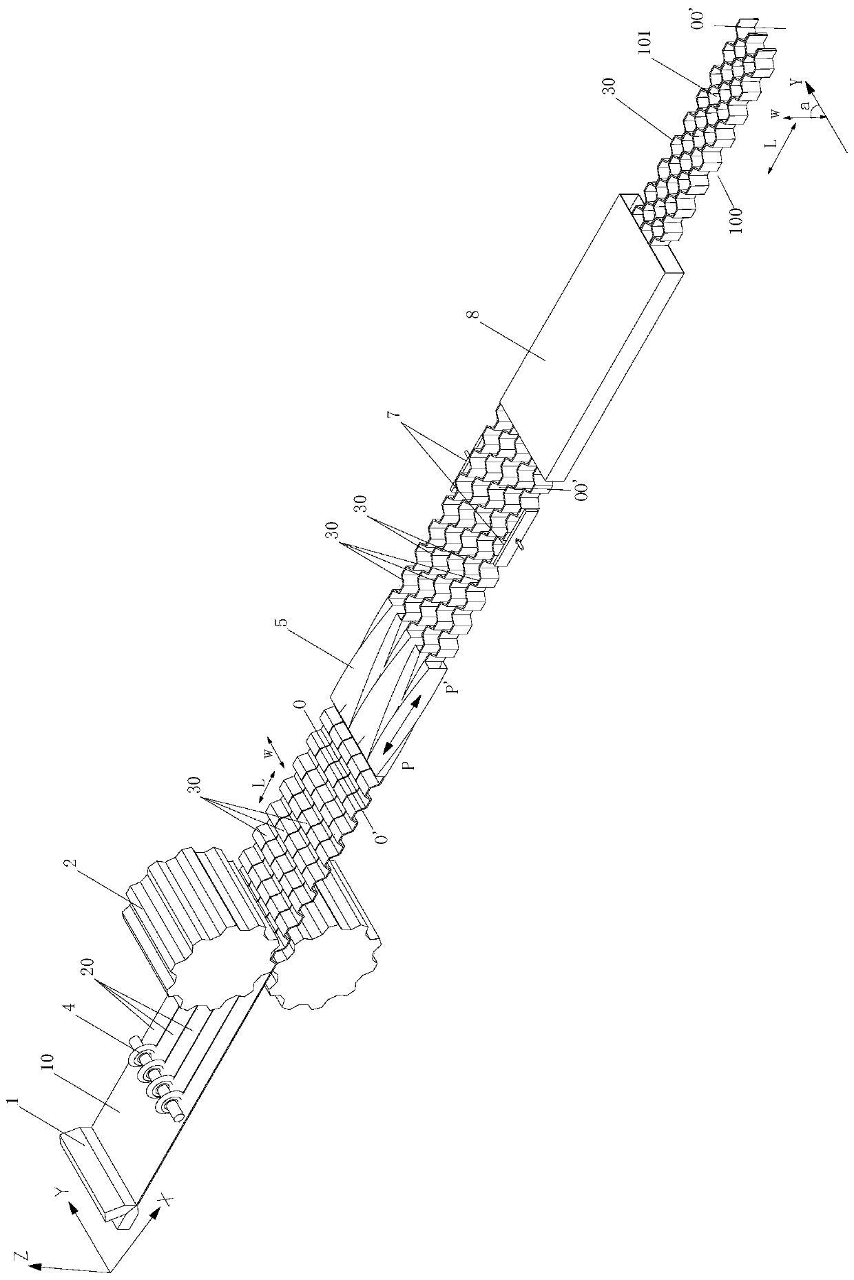 Thermoplastic composite core material and equipment comprising same