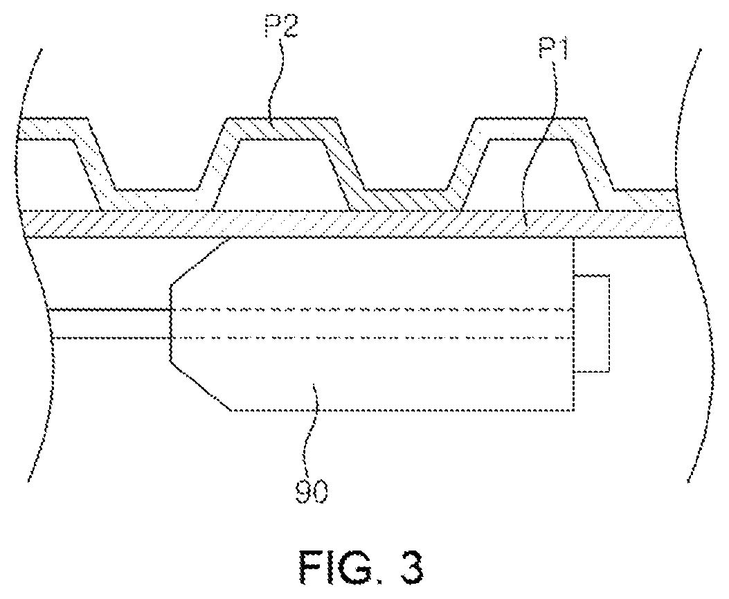 Apparatus for forming a protecting duct with integrated inner and outer walls, and the duct formed thereby