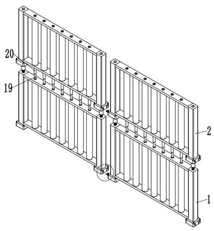 Protective fence with anti-crossing function for municipal engineering