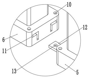 Protective fence with anti-crossing function for municipal engineering