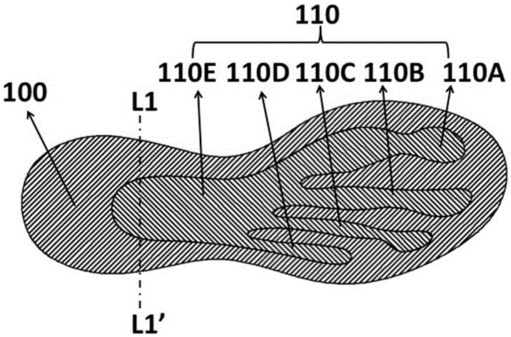 Shoe insole structure and shoe sole adopting same