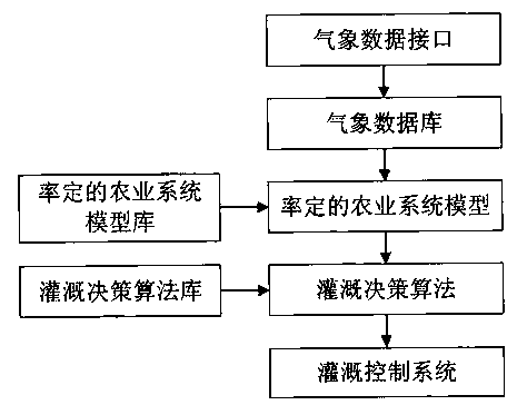 An irrigation decision-making system and method based on agricultural system model