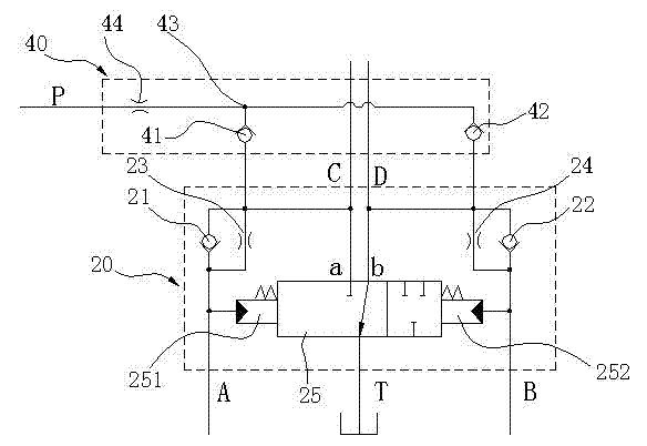 Oil changing and buffering device and pilot hydraulic control system with same
