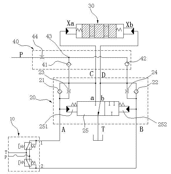 Oil changing and buffering device and pilot hydraulic control system with same