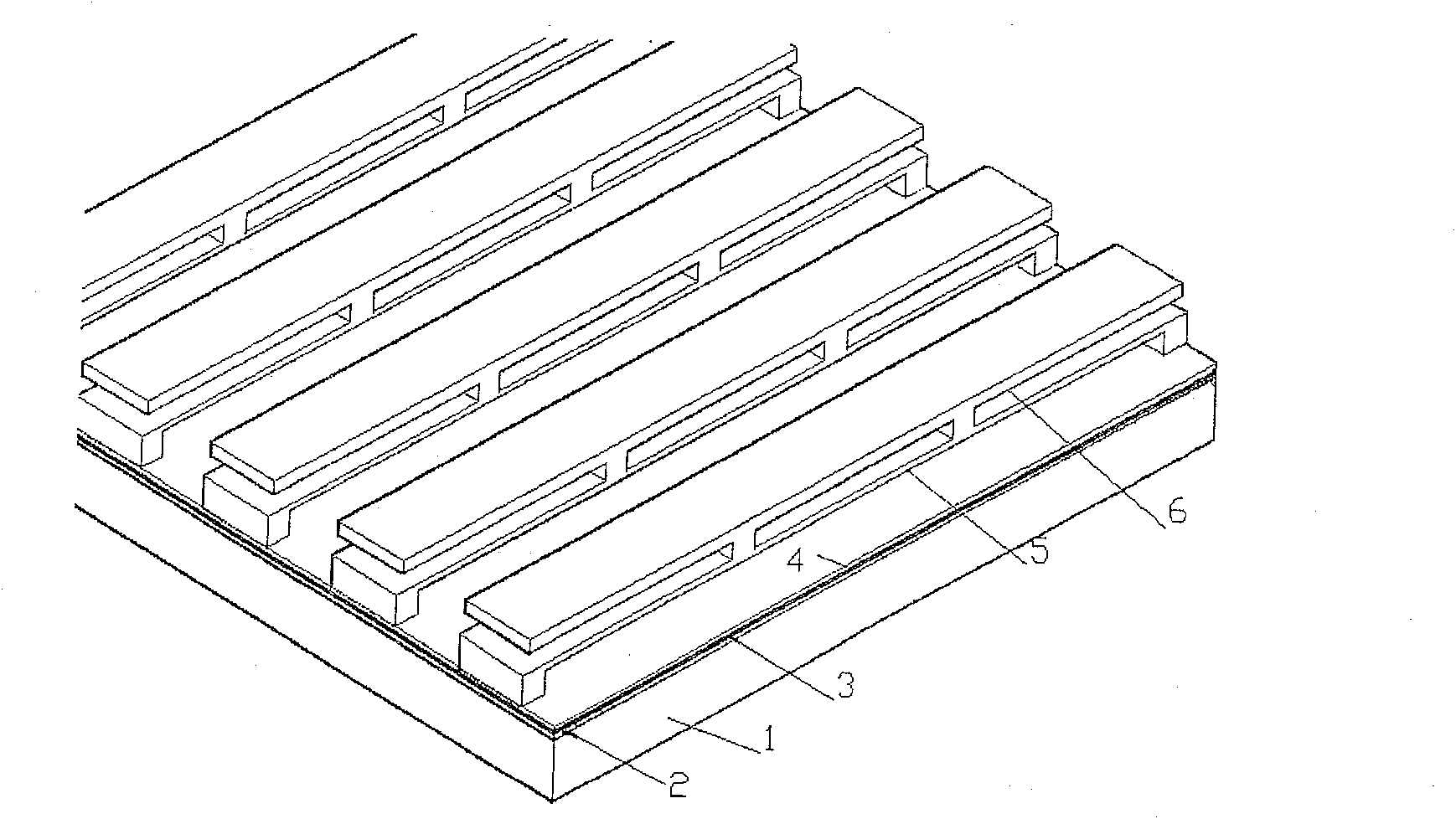 Bridge type grating light modulator and array thereof