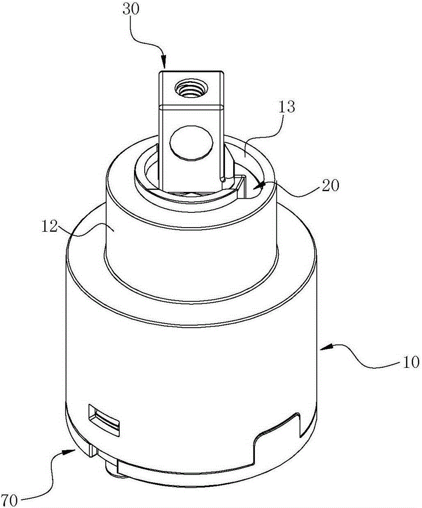 Ceramic valve element with drinking water control function