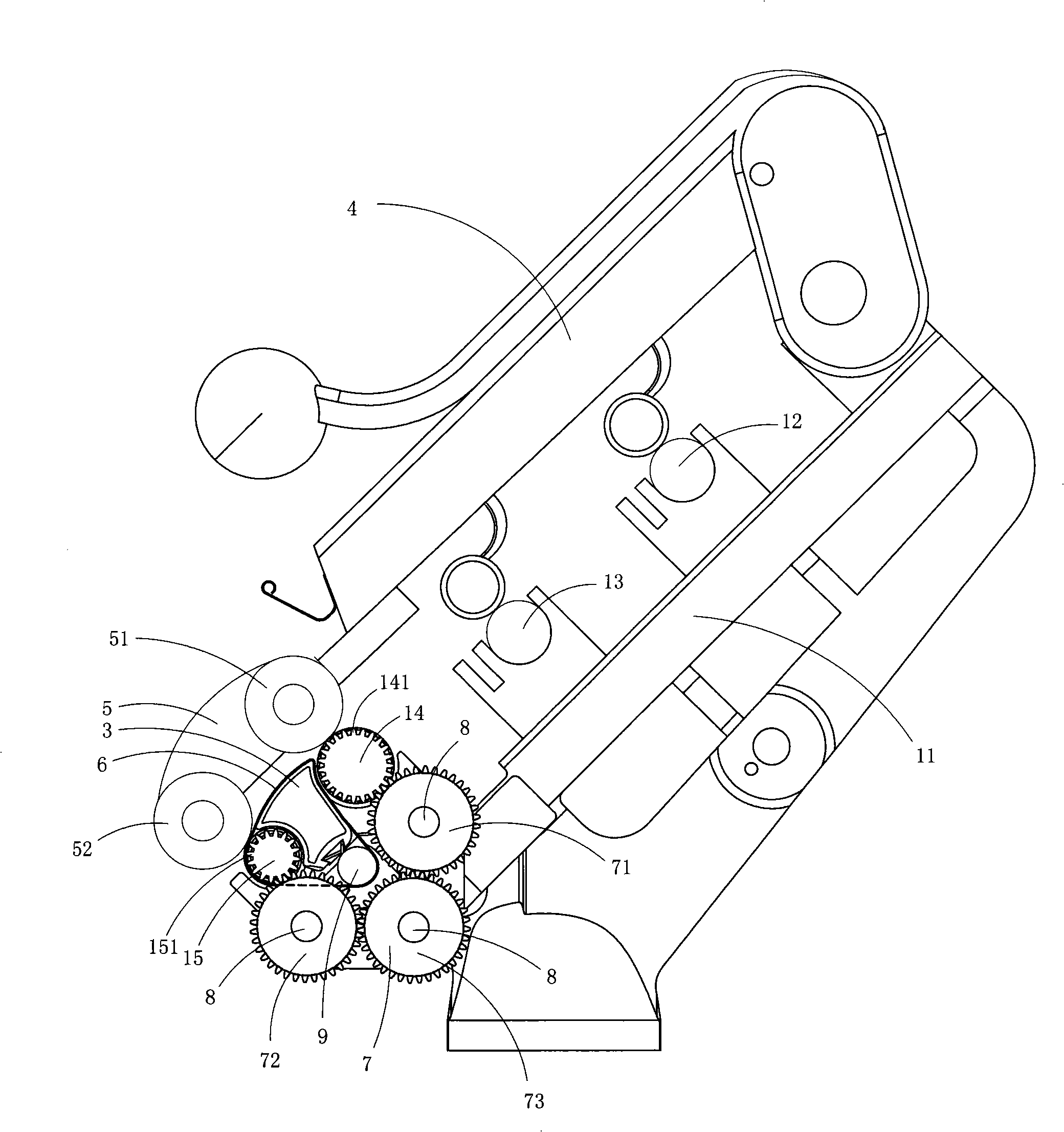 Four-roller compact spinning device