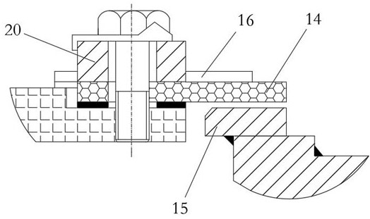 Working sealing structure of axial-flow Kaplan turbine