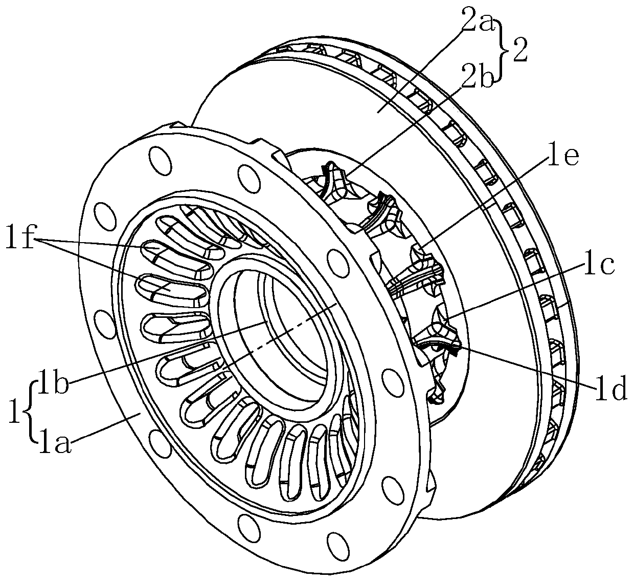 Assembly method for screwed hub brake disc assembly for commercial vehicles