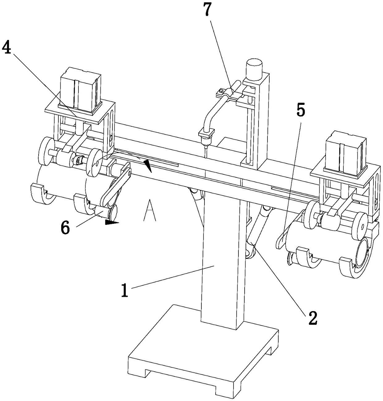 Pipe welding device for building construction