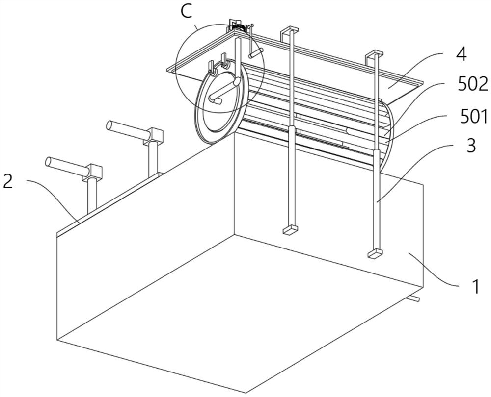 Pickling device based on rusted steel treatment and treatment process of pickling device