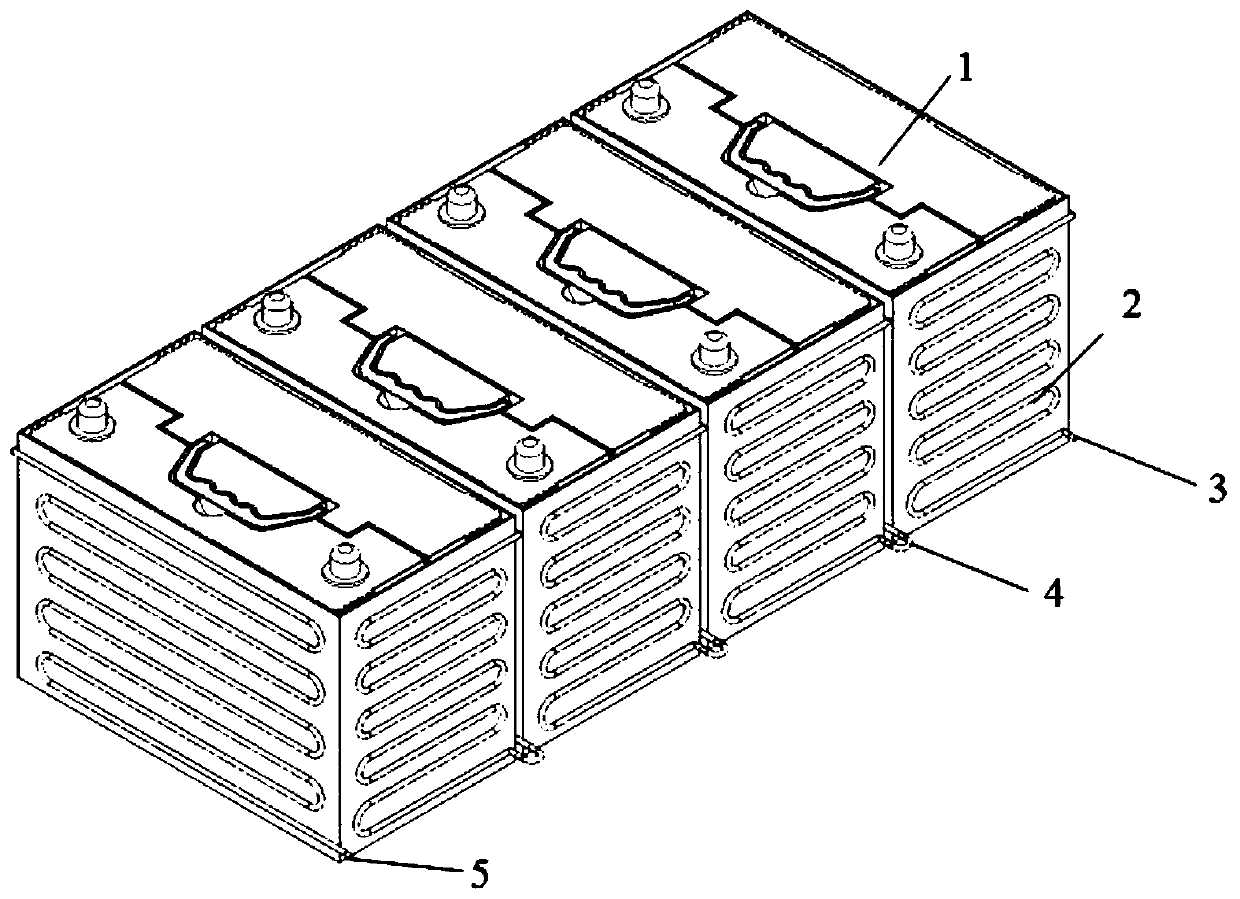 A thermal management device for a combined electric vehicle power battery