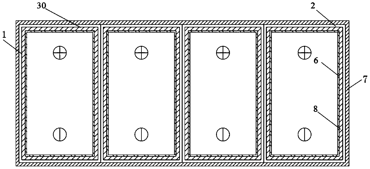 A thermal management device for a combined electric vehicle power battery