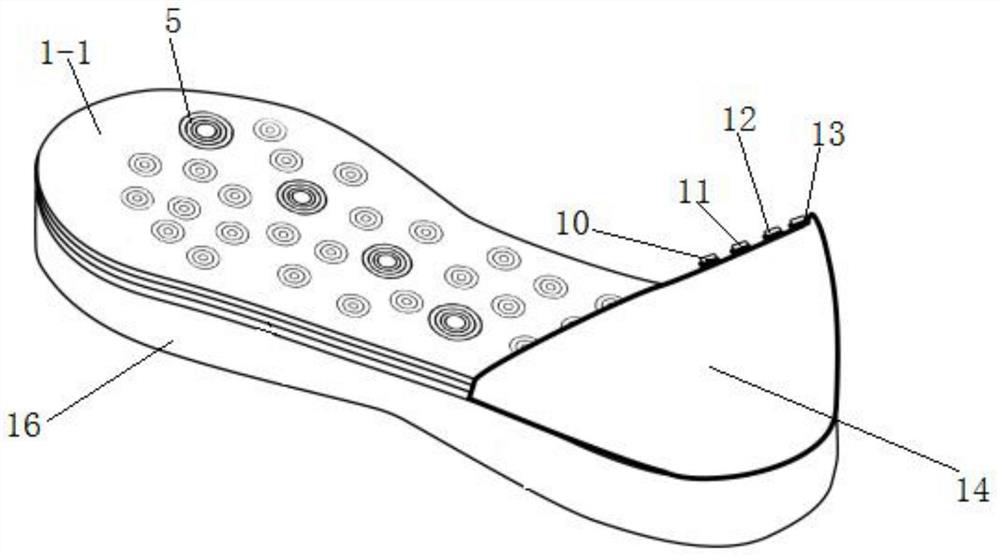 Heating massage shoe for old people