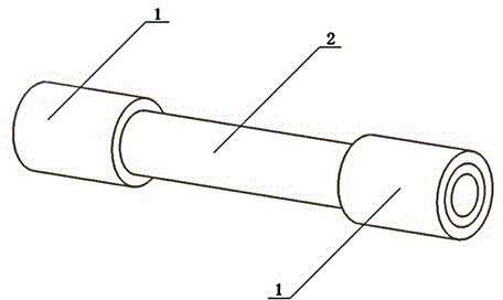 Fragile material tension and torsion test method and test auxiliary device