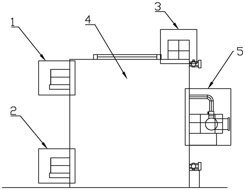 Modular structure of open-frame gasifier system