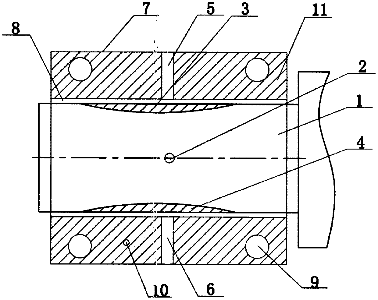 Abraded bearing position repairing device