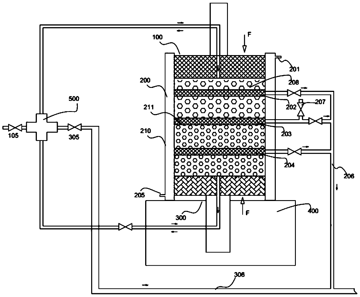 Bottom discharging type supercritical extraction kettle and using method