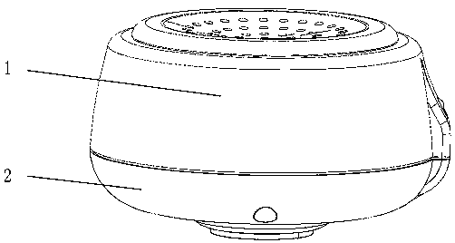 Wireless meridian sound transmission head