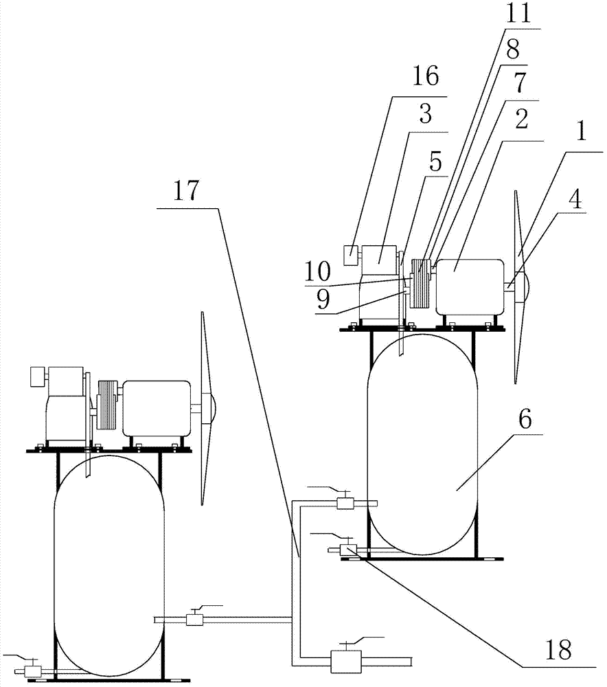 Wind power generating device and method