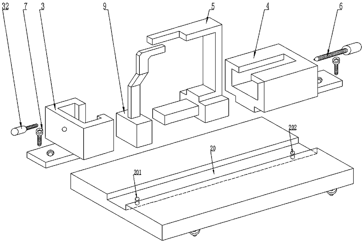 Comprehensive error checking device and method for entering and exiting positioning gauge of tail vehicle surface of roving frame