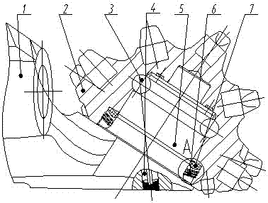 A high-speed roller cone bit bearing spiral combined sealing structure