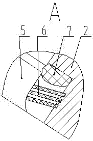 A high-speed roller cone bit bearing spiral combined sealing structure