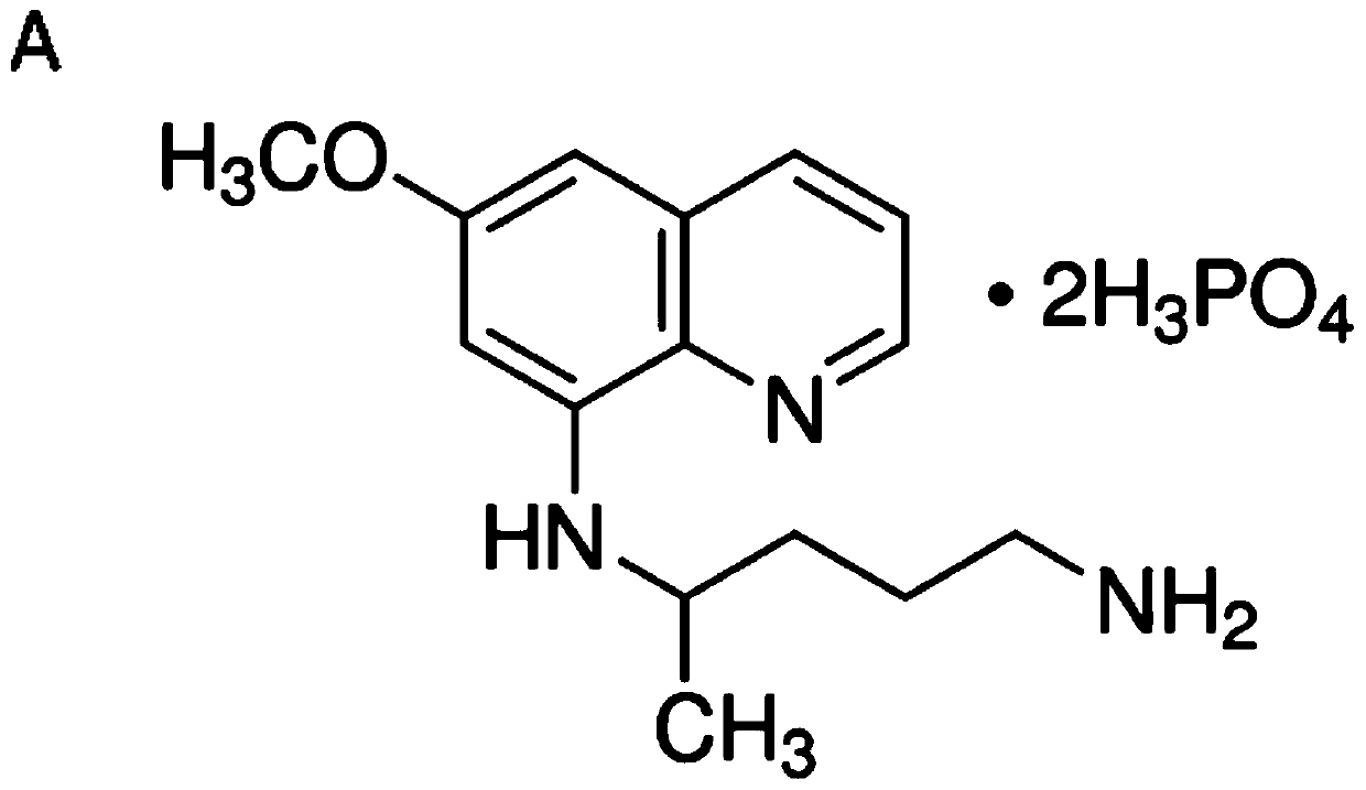 Application of anti-malarial drug-phosphate primaquine in preparation of drugs for treating leukemia