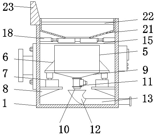 Concrete pump truck hopper metering device