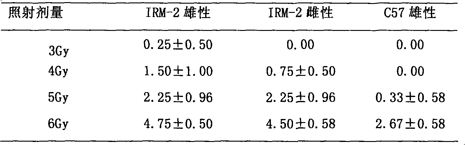 Method for establishing radiation induced vitiligo mice model and application thereof