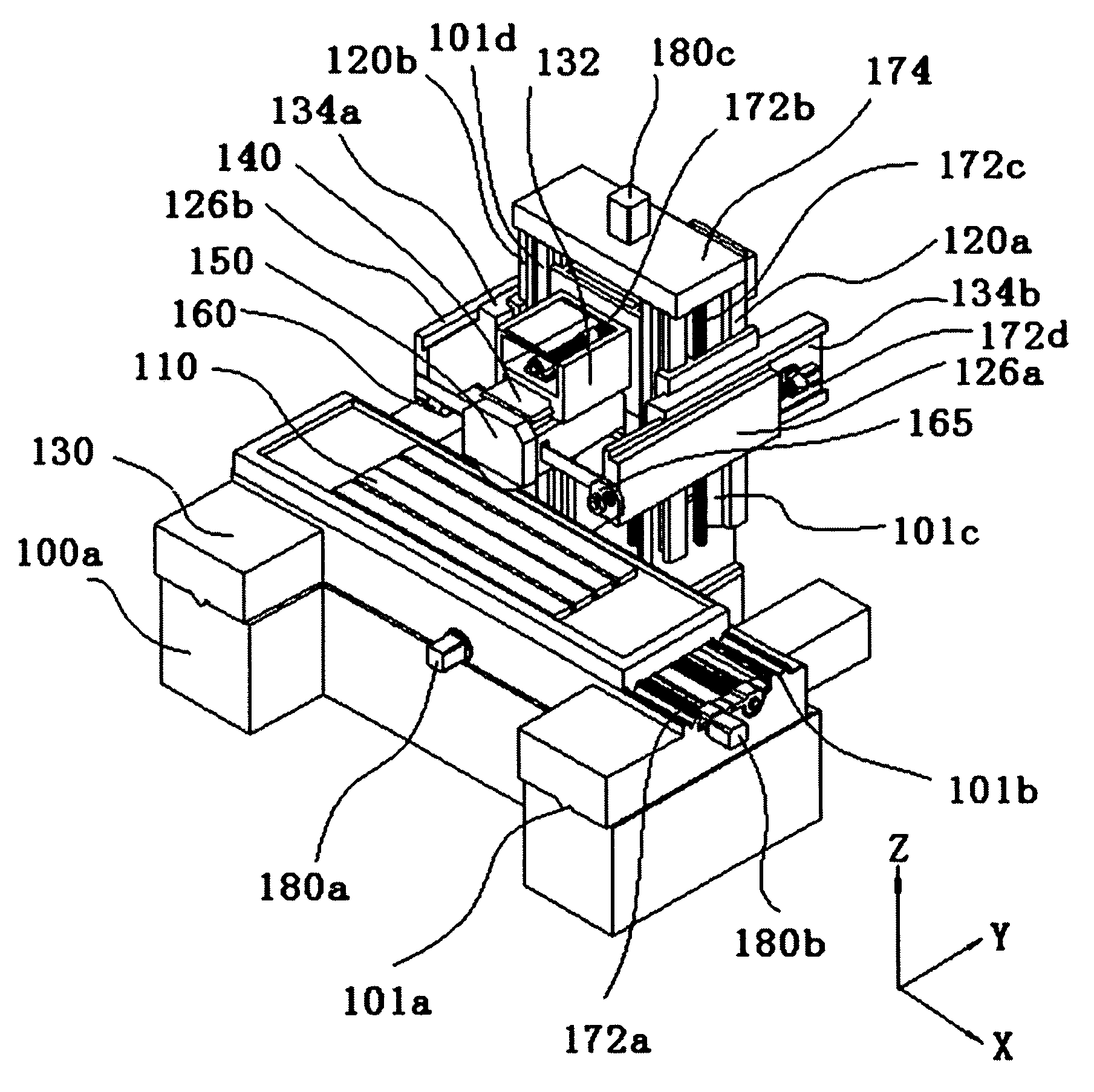 Multi-carriage symmetrical numerically controlled coordinate grinding machine