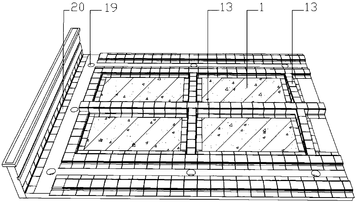 A kind of construction method of planting roof structure