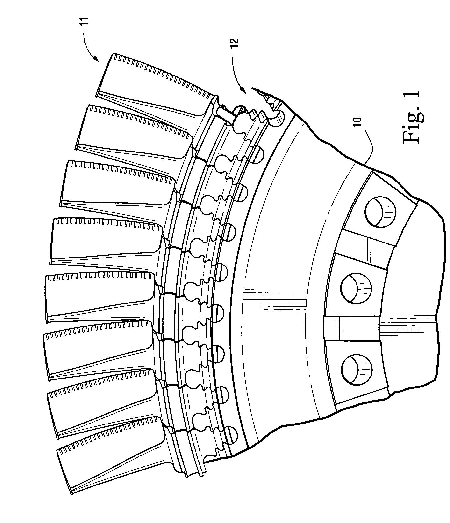 Advanced firtree and broach slot forms for turbine stage 3 buckets and rotor wheels