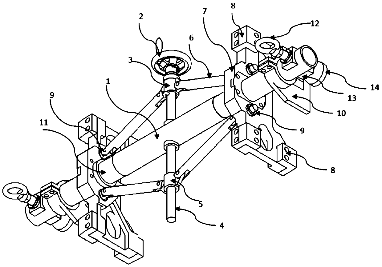 Embedded accompanying tool bridge for automobile aluminum alloy frame