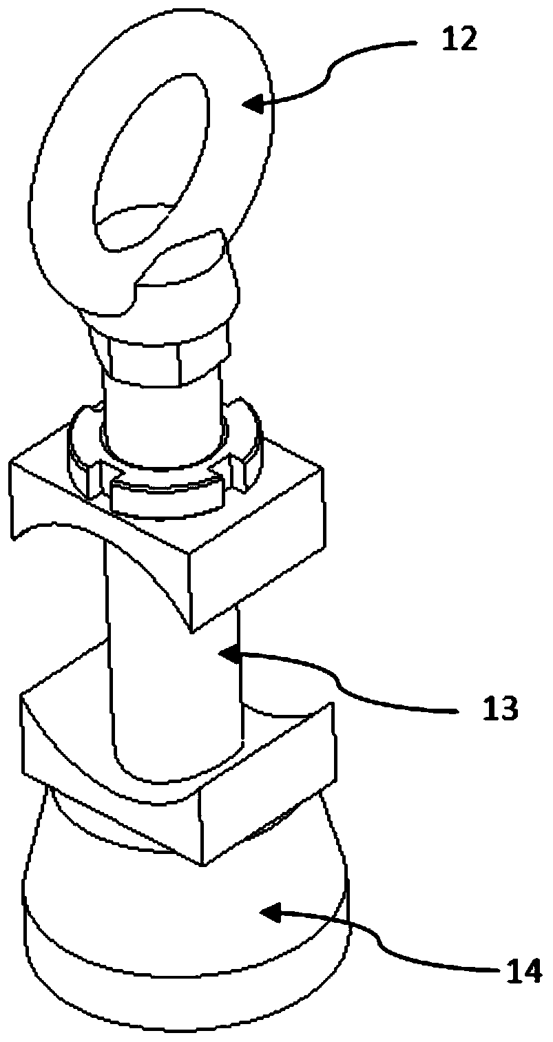 Embedded accompanying tool bridge for automobile aluminum alloy frame