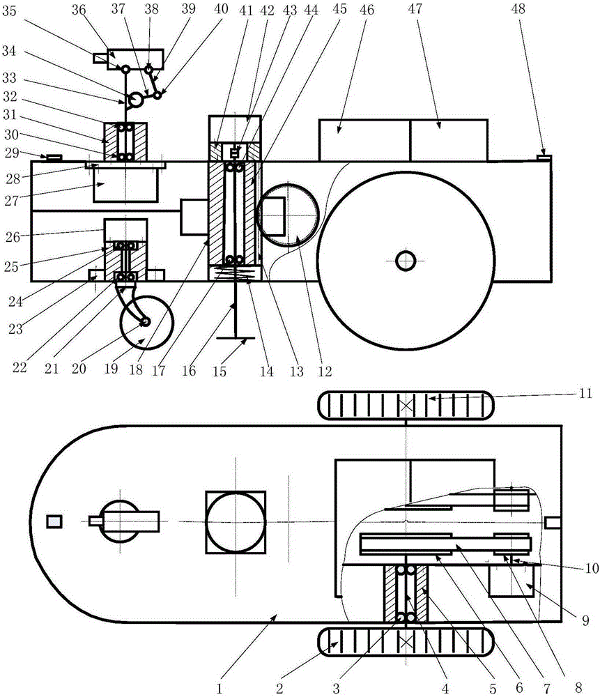 Intelligentized precision automatic hay mower and control device thereof