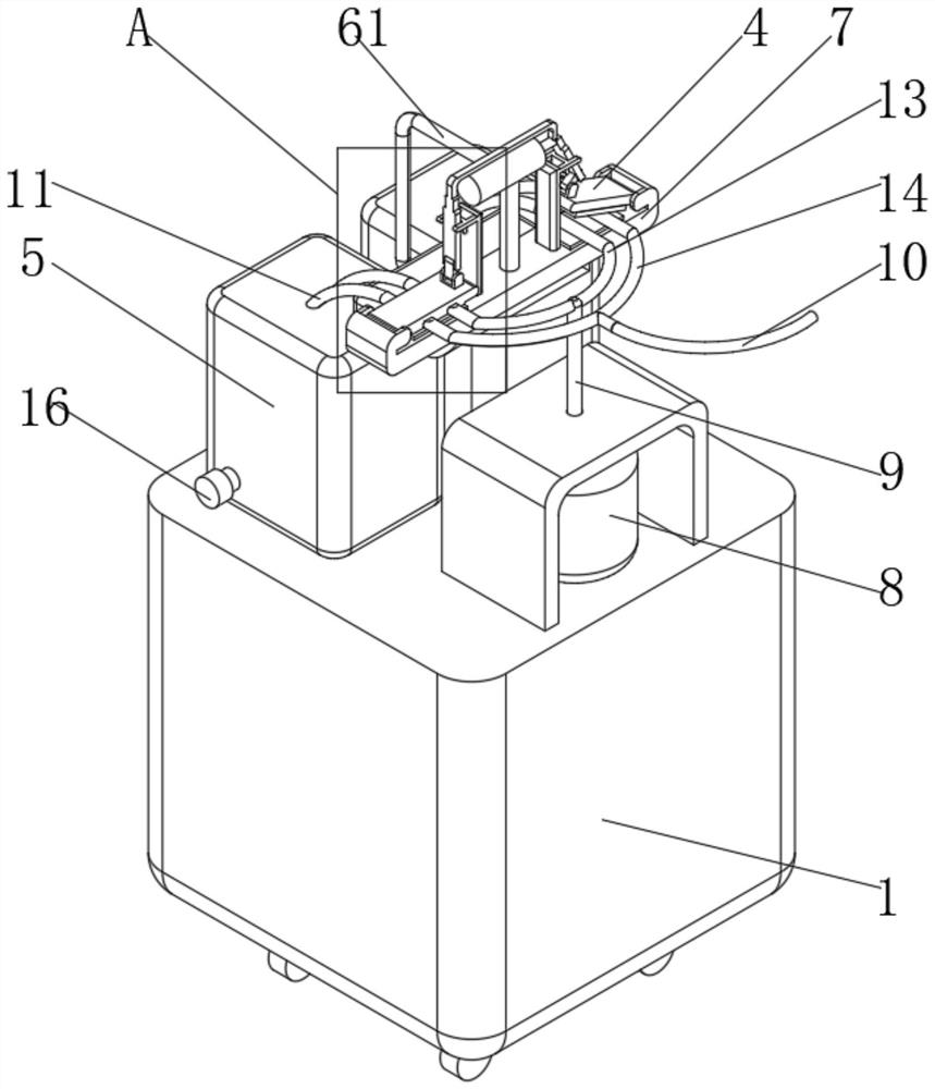 Drainage device for nursing in intensive care department