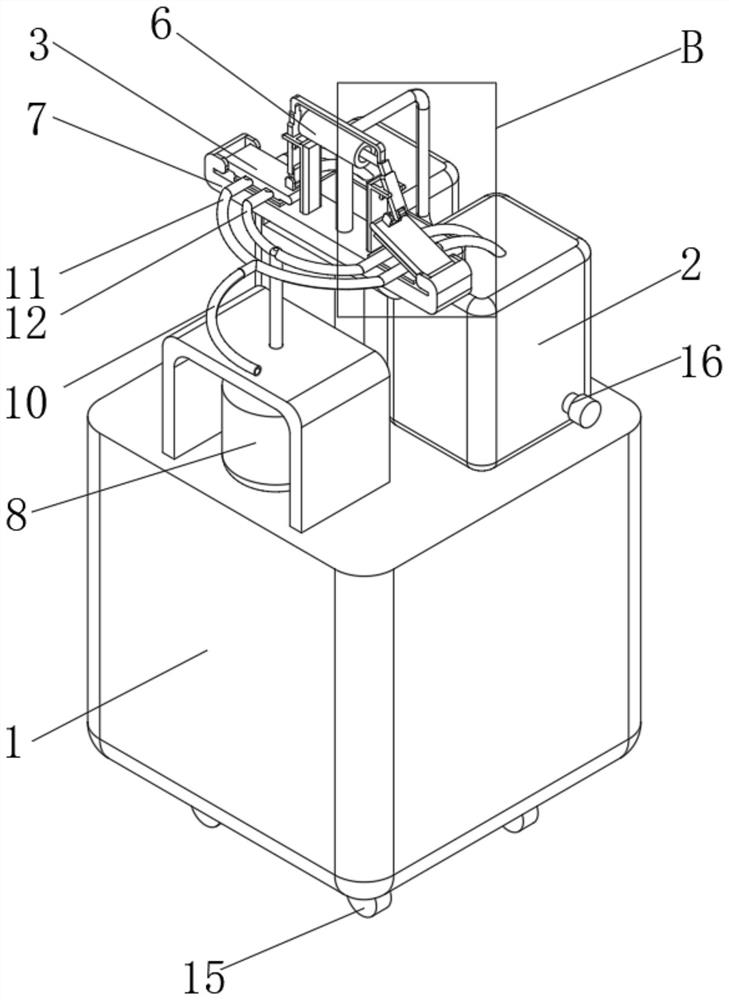 Drainage device for nursing in intensive care department