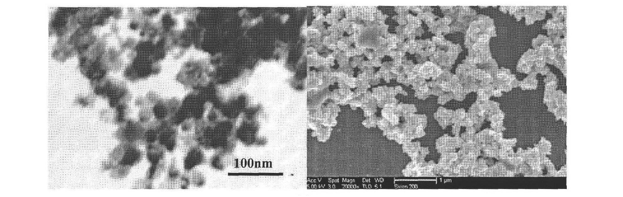 Preparation method of tungsten oxide nano powder and metal tungsten nano powder