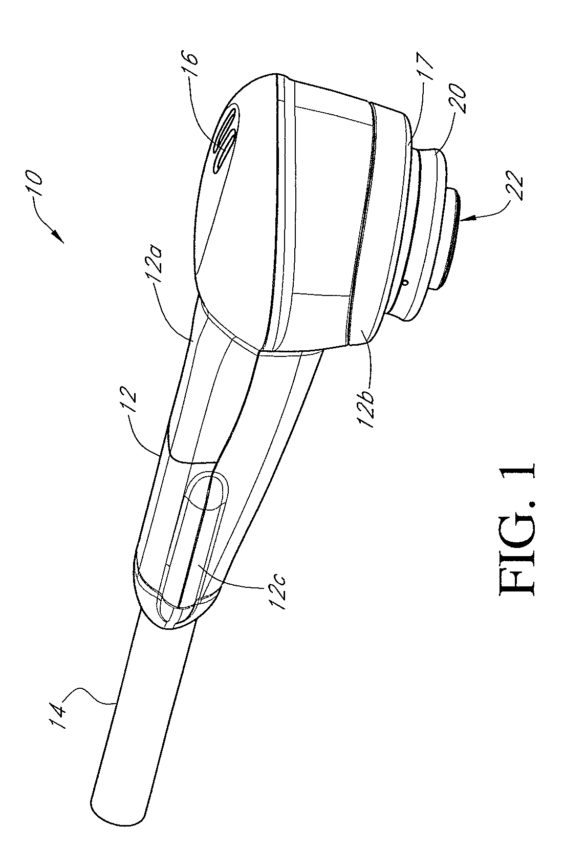 Apparatus and method for irradiating a surface with light
