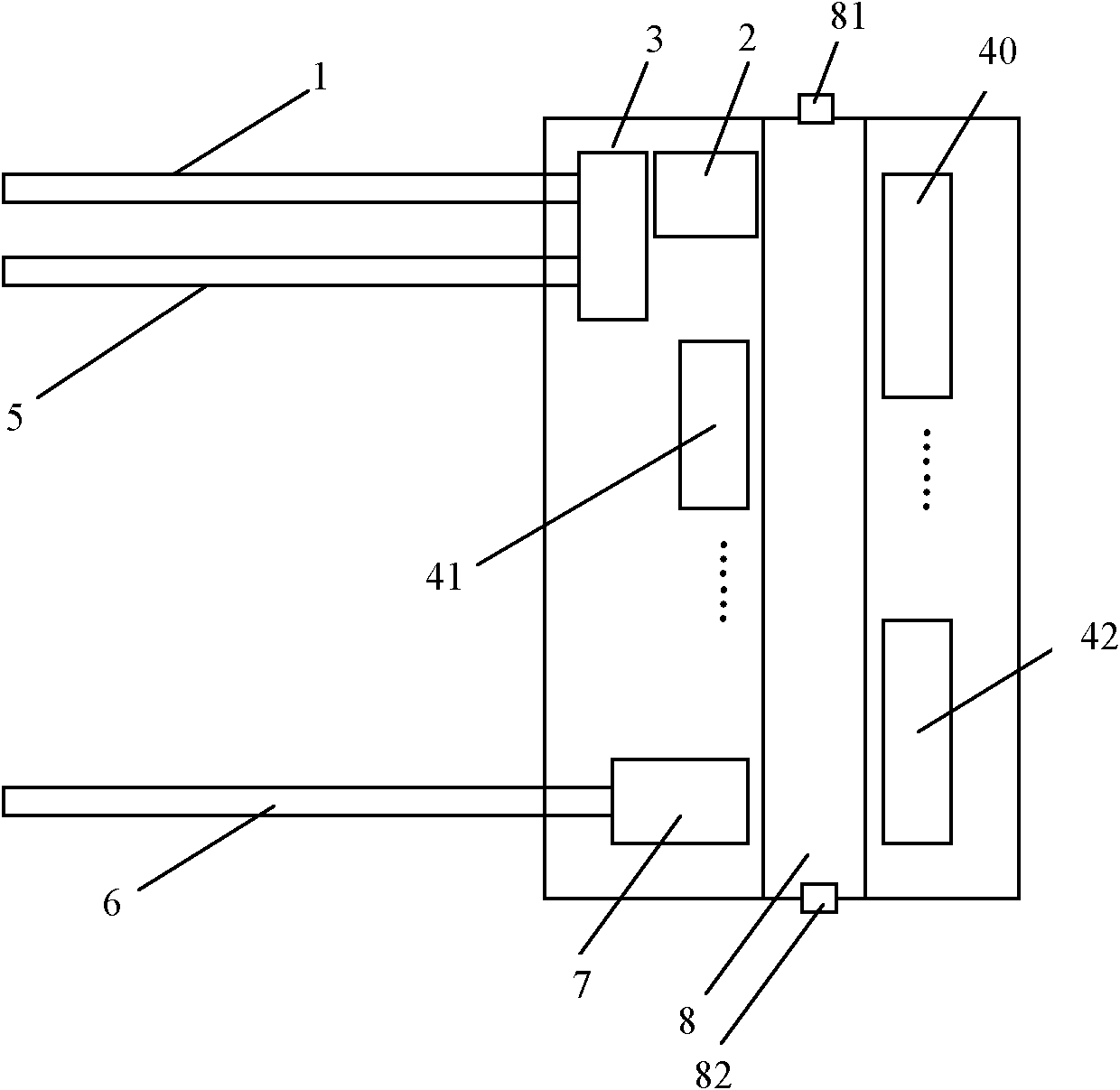 Detection head of spectrophotometer