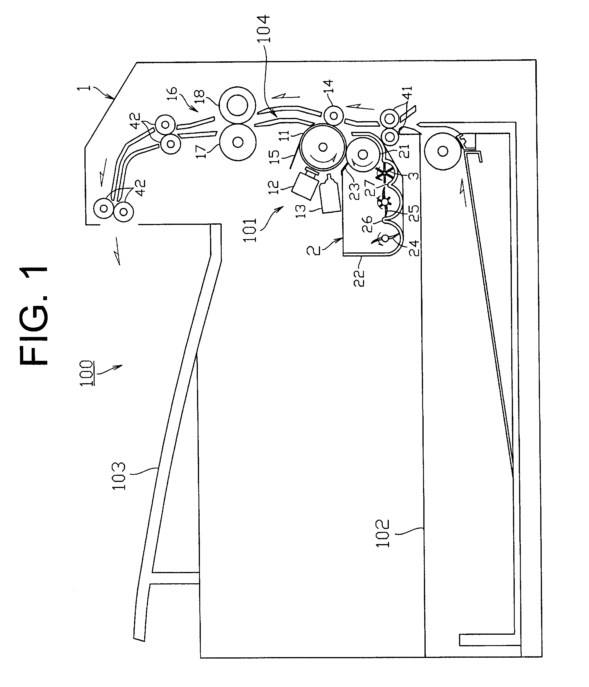 Paddle, developing device and image forming apparatus