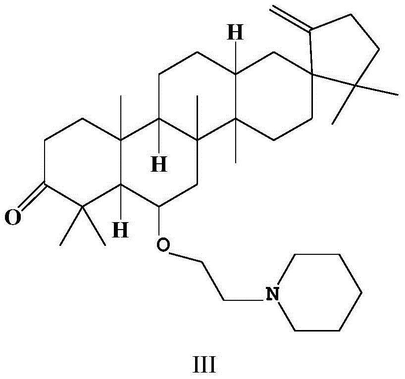 Application of o-(piperidinyl)ethyl derivatives of cleistanone cleistanone in the preparation of anti-hepatic fibrosis drugs