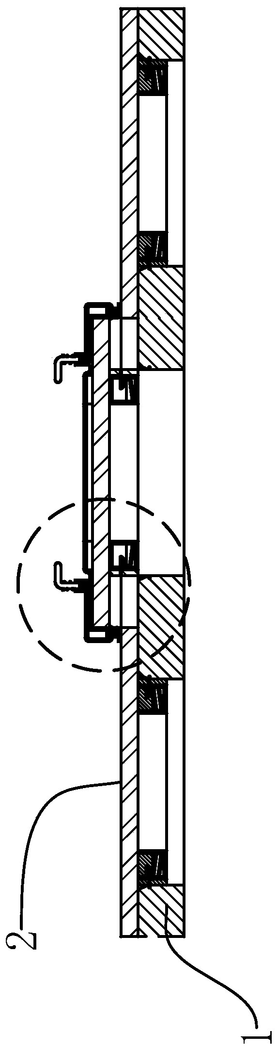 Safe and quick dismounting tool and panel dismounting method