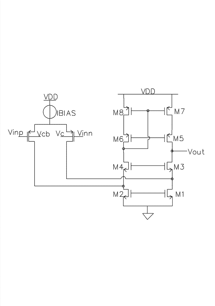 Method and structure for eliminating offset voltage of operational amplifier by using lining bias effect