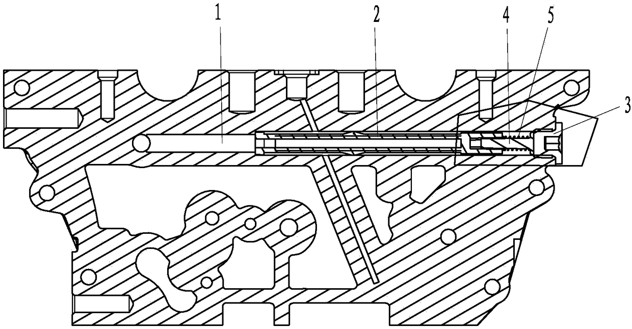 A shock-absorbing and noise-reducing structure of an oil channel with a built-in filter