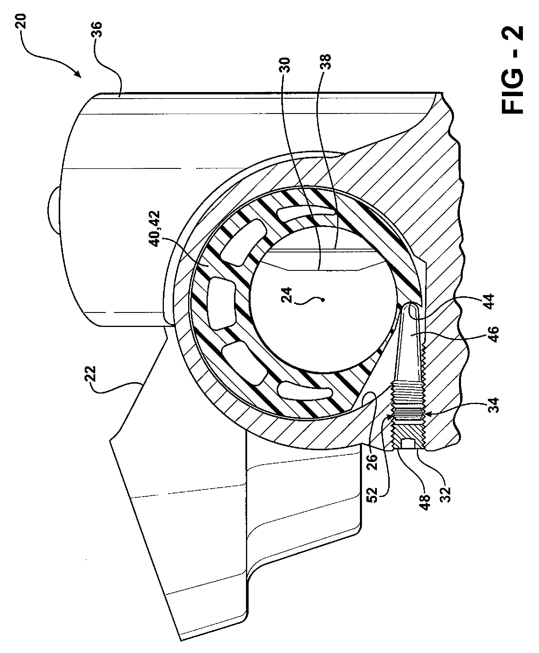 Rack and pinion steering apparatus having rack bearing wear compensation with damping