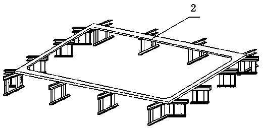 Pre-assembling process of grating plate on subsection